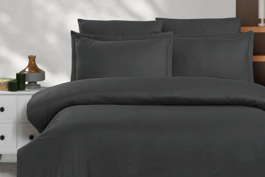 Anthracite - Ely Duvet Cover Set