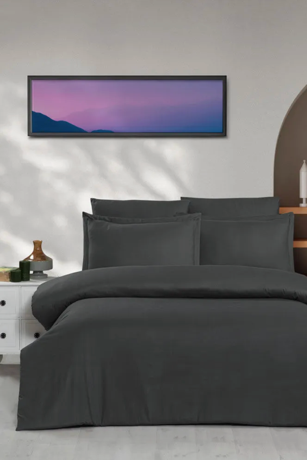 Anthracite - Ely Duvet Cover Set