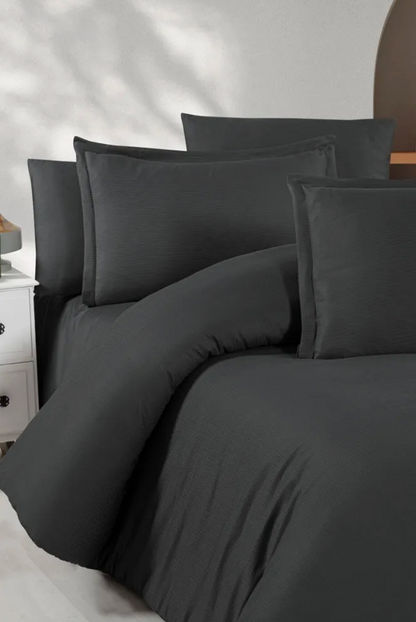 Anthracite - Ely Duvet Cover Set