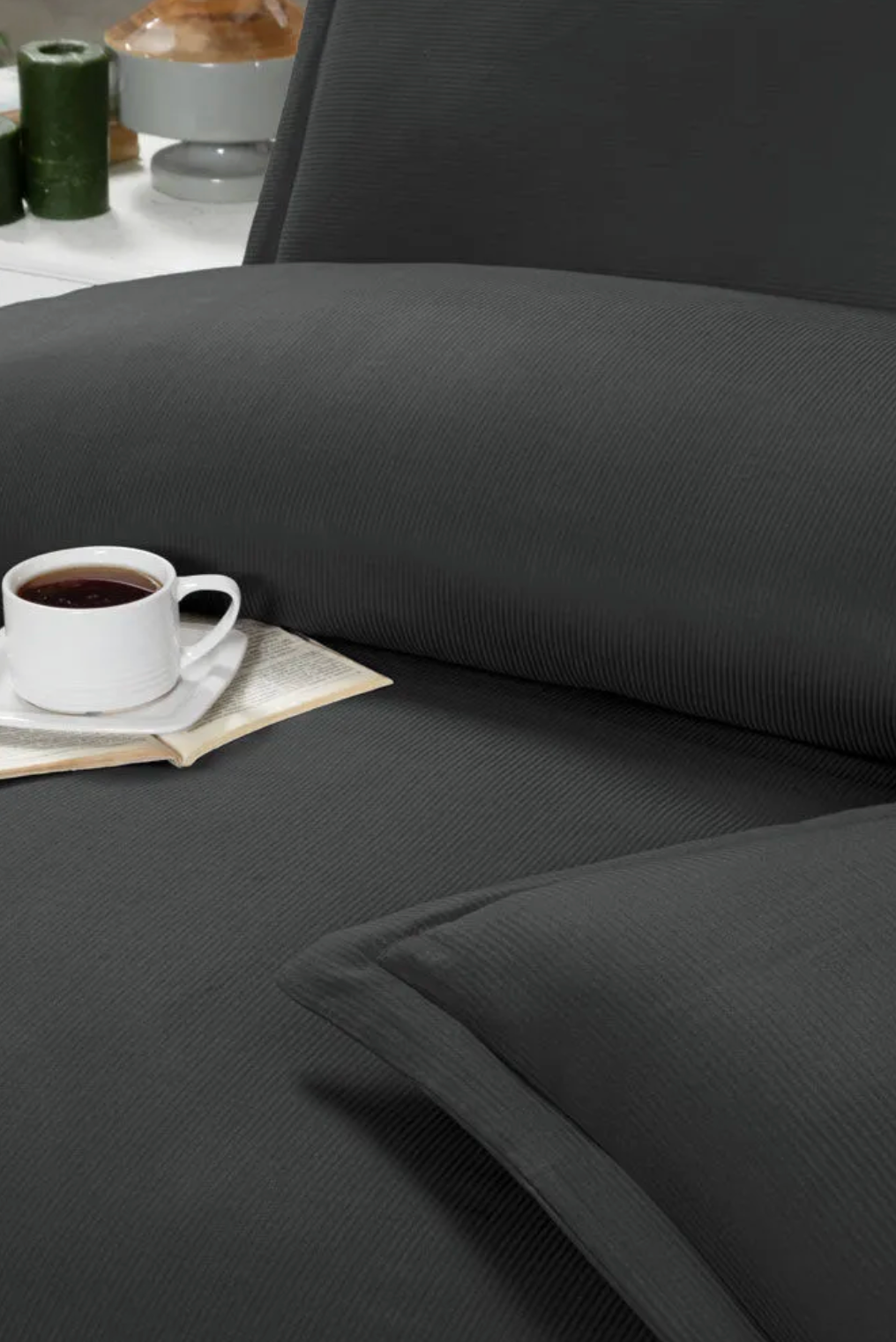 Anthracite - Ely Duvet Cover Set
