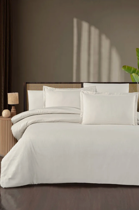 Beige - Ely Duvet Cover Set