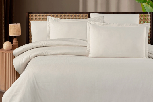 Beige - Ely Duvet Cover Set